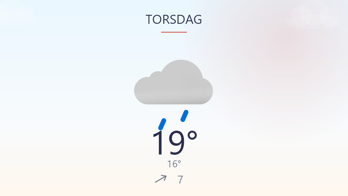 Småregn og blæst giver en lun dag