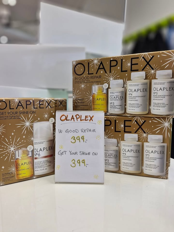 Julegaveidé fra KARMA Frisør & Skønhedsklinik: Få fingre i de populære Olaplex-æsker nu