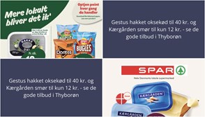 Gestus hakket oksekød til 40 kr. og Kærgården smør til kun 12 kr. - se de gode tilbud i Thyborøn