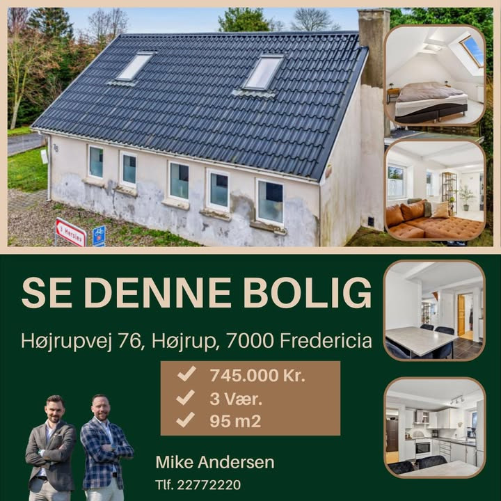 Ejendomsmægler Mike Andersen præsenterer charmerende villa i Fredericia