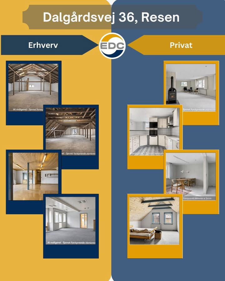 EDC Ejendomsgruppen Struer: Unik bolig og erhverv på Dalgårdsvej 36 til fremvisning