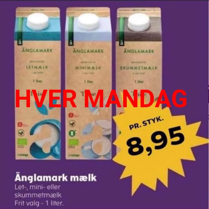 SuperBrugsen Hammerum byder på mandagsmælk til specialpris før juleferien