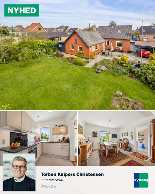 Nybolig Skive I/S fremviser charmerende flergenerationshus i Brårup med skøn have