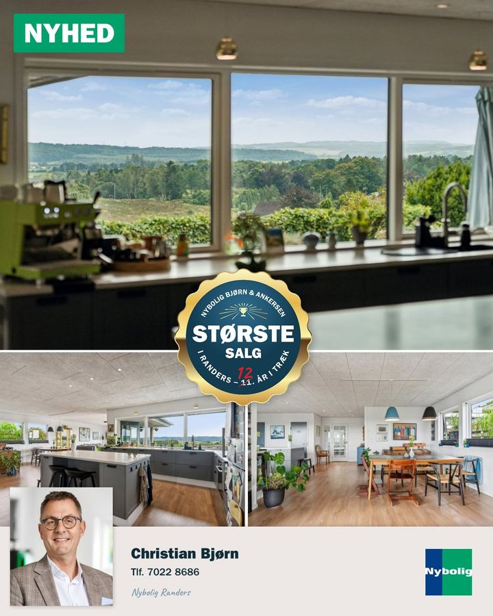 Renoveret villa med fantastisk udsigt til salg hos Nybolig Bjørn & Ankersen