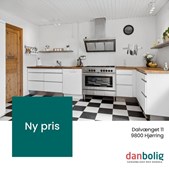 Danbolig Hjørring annoncerer prisnedsættelse på villa i Bjergby