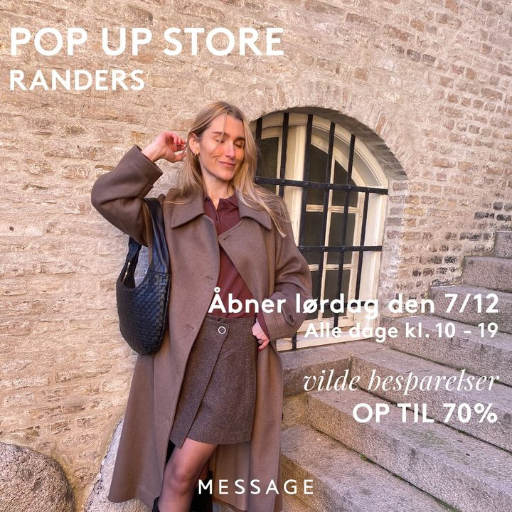 Randers Storcenter åbner Message pop-up-butik med store rabatter