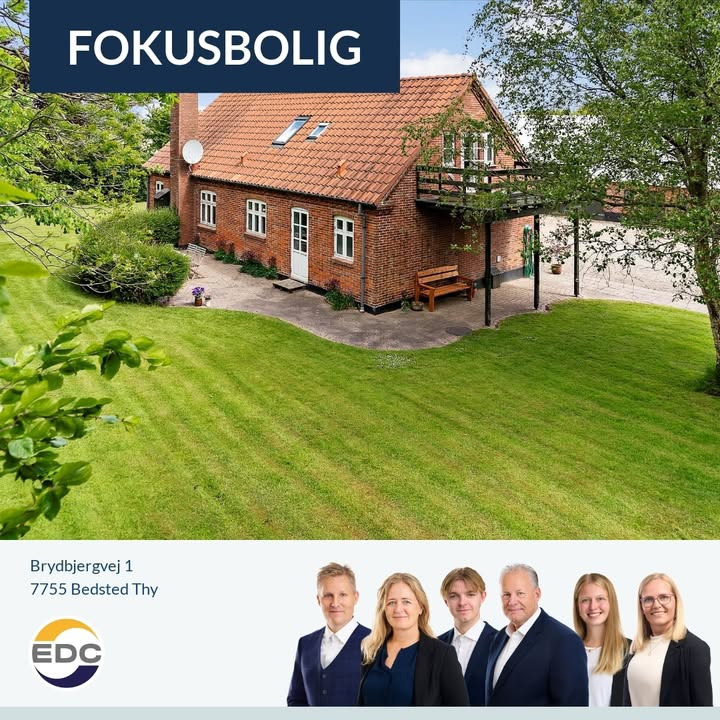 EDC Hurup Thy fremhæver velholdt landbrugsejendom til salg i Bedsted Thy