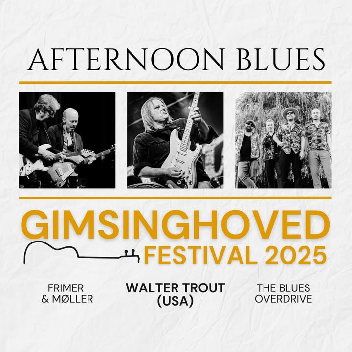 Walter Trout optræder på Gimsinghoved Festival i august