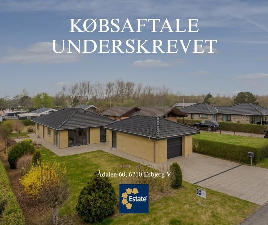 Købsaftale underskrevet for Ådalen 60 i Esbjerg V af ESTATE Robin Thybo Esbjerg & Varde