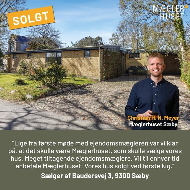 Mæglerhuset Sæby har solgt huset på Baudersvej 3 i Sæby