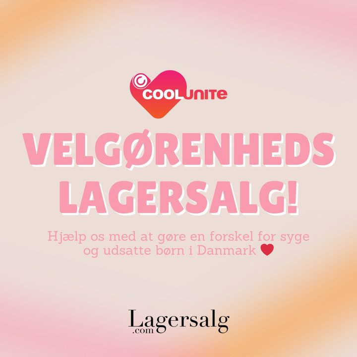 Lagersalg.com holder velgørenhedssalg i Ikast til fordel for Cool Unite Børnefond