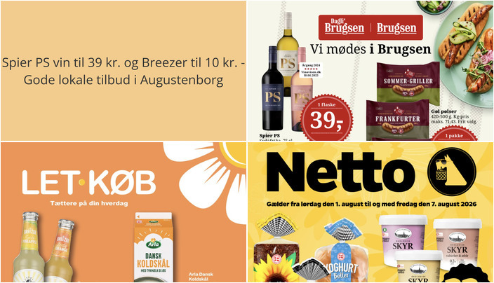 Spier PS vin til 39 kr. og Breezer til 10 kr. - Gode lokale tilbud i Augustenborg