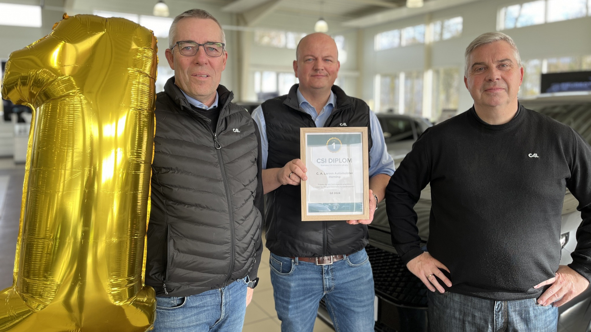 Peugeot Herning - C. A. Larsen Automobiler er danmarksmester i kundetilfredshed