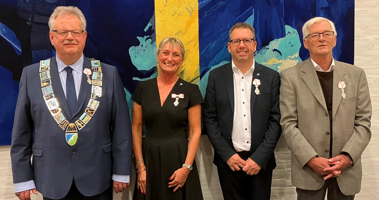 Ridderkorset til tre medlemmer af kommunalbestyrelsen i Jammerbugt Kommune