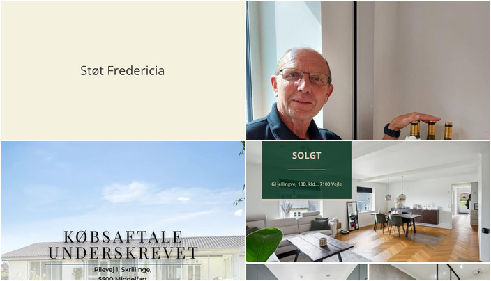 Nyt fra FREDERICIA VINHANDEL, Ejendomsmægler Mike Andersen og RealMæglerne Middelfart