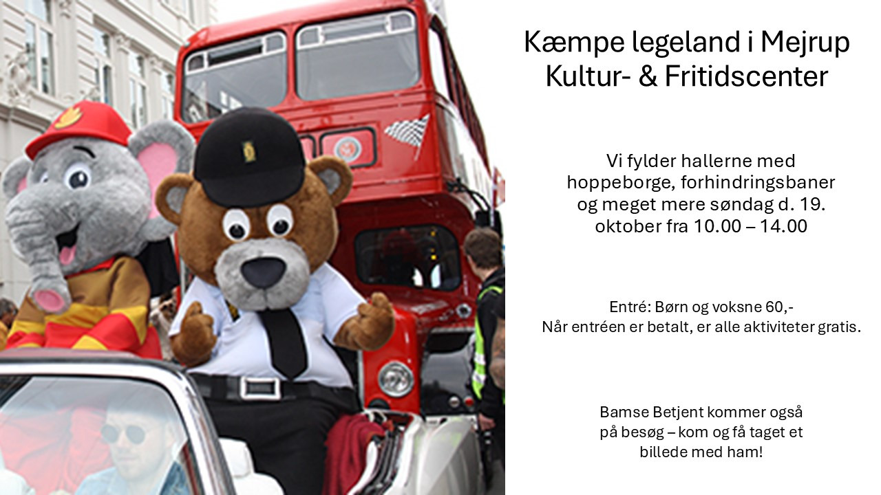 Sjov afslutning på efterårsferien i Mejrup Kultur- og Fritidscenter