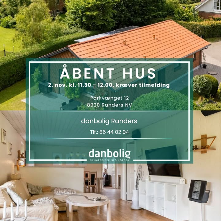 Danbolig Randers inviterer til åbent hus på Parkvænget med lavt energiforbrug