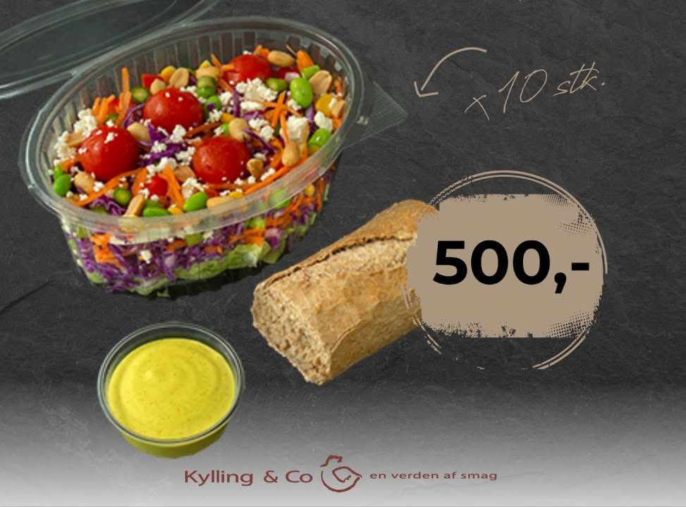Kylling & Co tilbyder klippekort til salatbaren via deres app