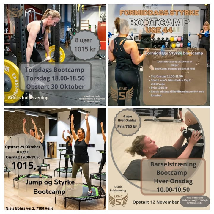 LeneS lancerer nye bootcamps og barselstræning i oktober og november