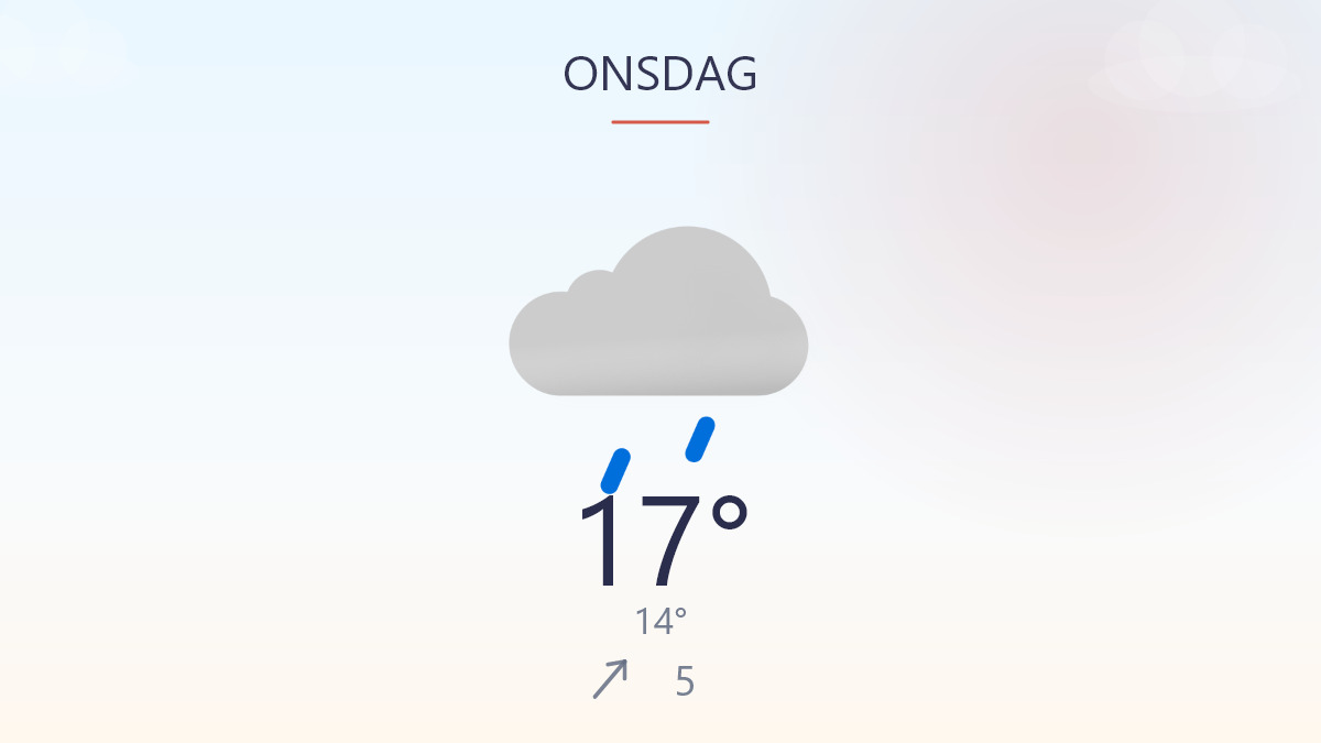 Regn og blæst sætter dagsordenen
