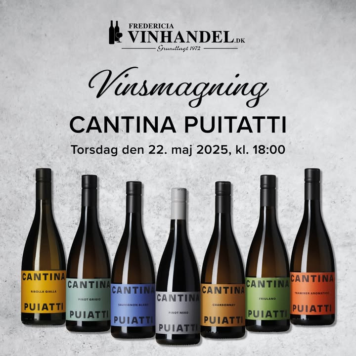 Fredericia Vinhandel inviterer til italiensk vinsmagning med unikke vine fra nyt vinhus