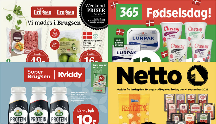 Friske tilbud: Lurpak smør til 12 kr. og Clara Friis pærer for 16 kr.