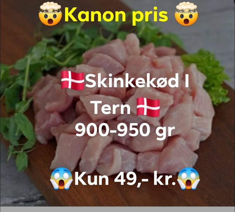 Meny Klarup tilbyder skinkekød i tern til halv pris for at mindske madspild