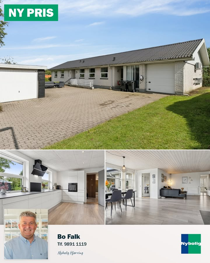 Familievilla med ny pris og stor have på Frejasvej i Sindal