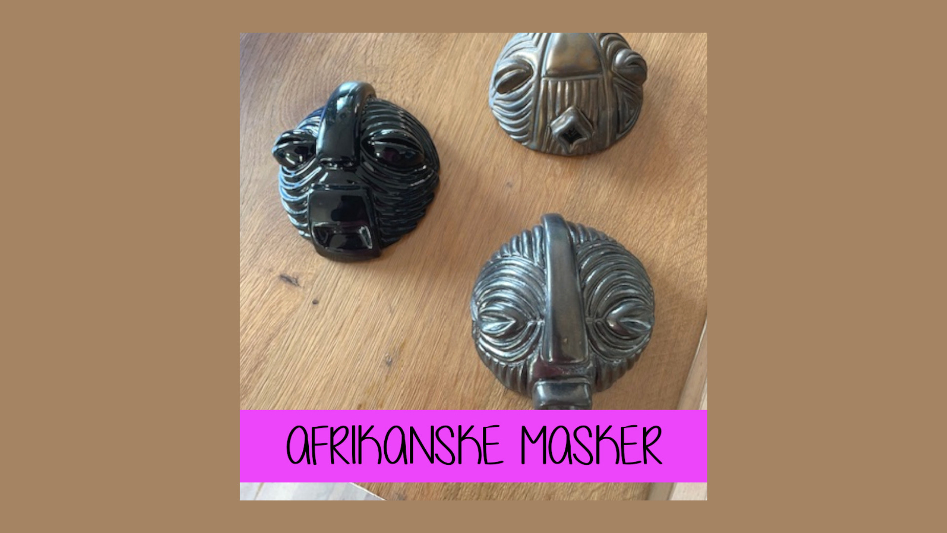 Afrikanske masker i ler – kreativt kursus hos Vesterhavskunst