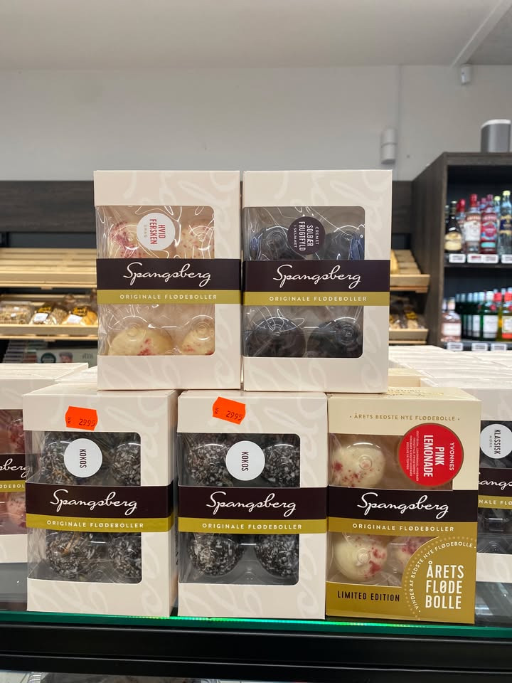 MIN KØBMAND I ASP tilbyder Spangsberg flødeboller til 20 kr