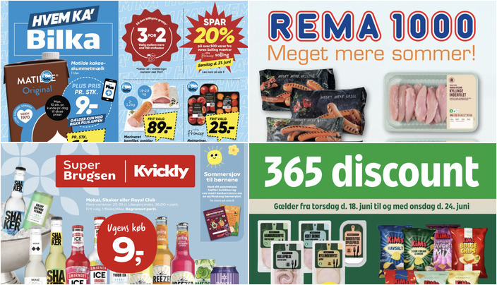 Buko flødeost til 12 kr. og Matilde kakaoskummetmælk til 14 kr. - fantastiske lokale tilbud
