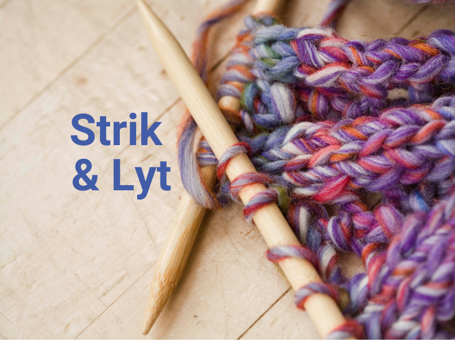 Strik & Lyt: Litteratur og kreativitet mødes på Kjellerup Bibliotek