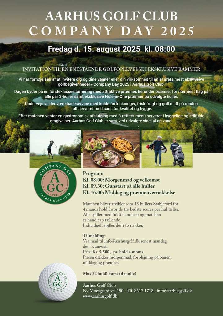 Nyt fra Aarhus Golf Club