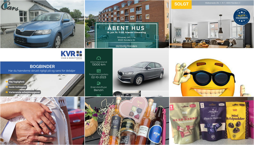 Nyt fra Spar Fårup, Meny Randers, Fru Hansens Butik & Café og 13 andre