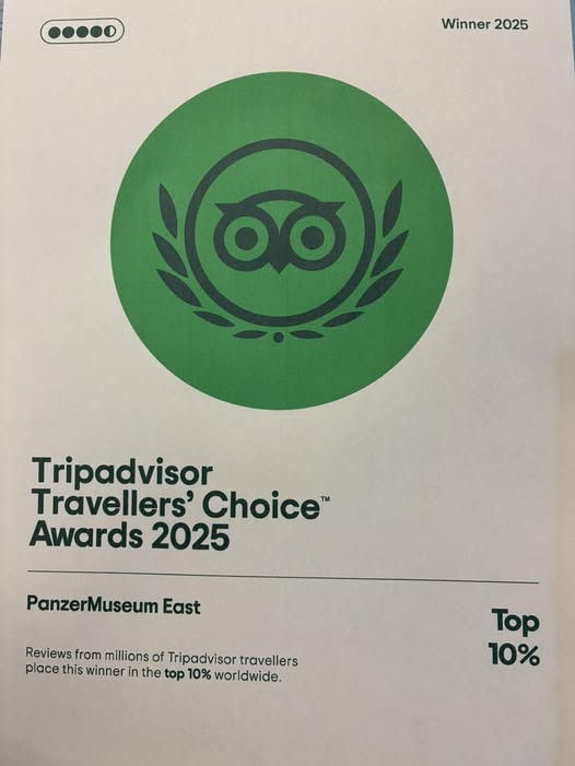 Panzermuseum East nomineret til Tripadvisor Travellers' Choice Awards 2025