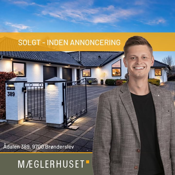 Mæglerhuset Brønderslev sælger villa i Ådalen 389 inden annoncering