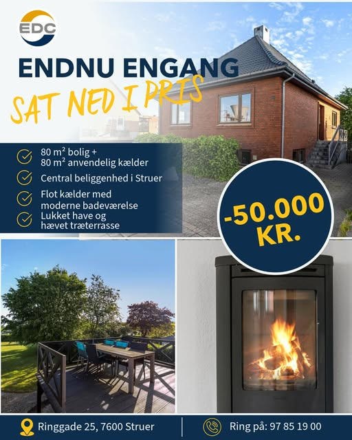 EDC Ejen­doms­grup­pen Struer sætter Ringgade 25 ned med 50.000 kr.
