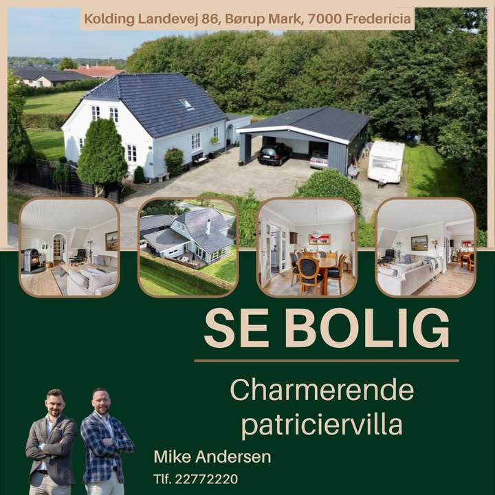 Ejendomsmægler Mike Andersen præsenterer charmerende patriciervilla i Fredericia