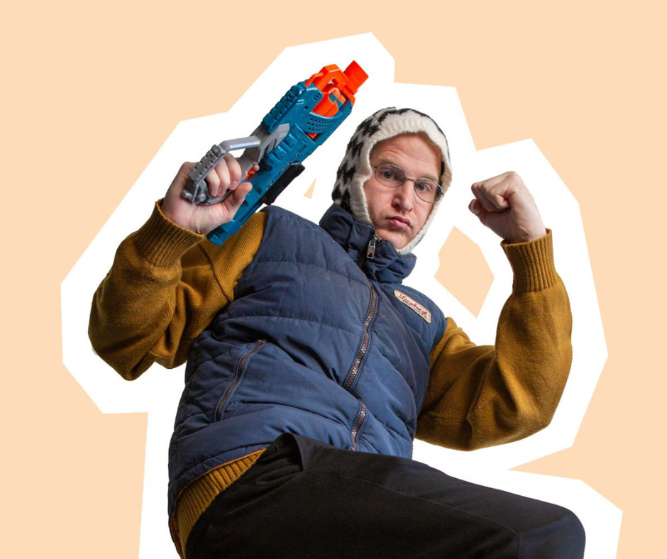 Actionfyldt Nerf battle på Hedensted Bibliotekerne