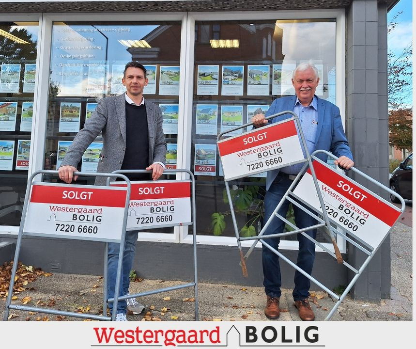 Efterårsferien starter stærkt hos Westergaard Bolig med fire købsaftaler i hus