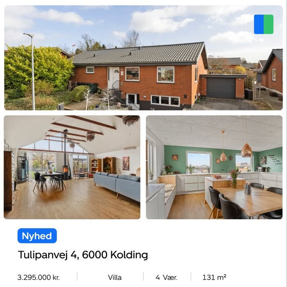 Nybolig Kolding præsenterer ny bolig på Tulipanvej 4 