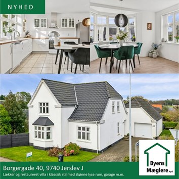 Byens Mæglere ApS præsenterer charmerende villa klar til indflytning i Jerslev J til kr. 825.000