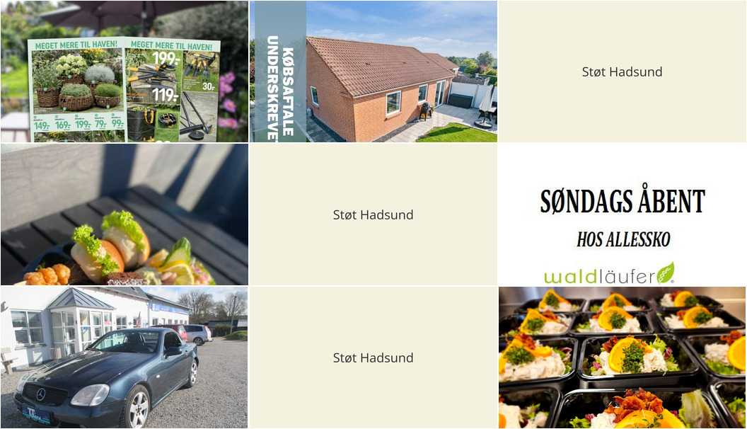 Nyt fra Nybolig Hadsund, Havnens Fisk Øster Hurup, Meny Als og 3 andre