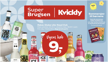 SuperBrugsen tilbud: Mokai, Shaker eller Royal Club til 9 kr. og Premier is til 25 kr.