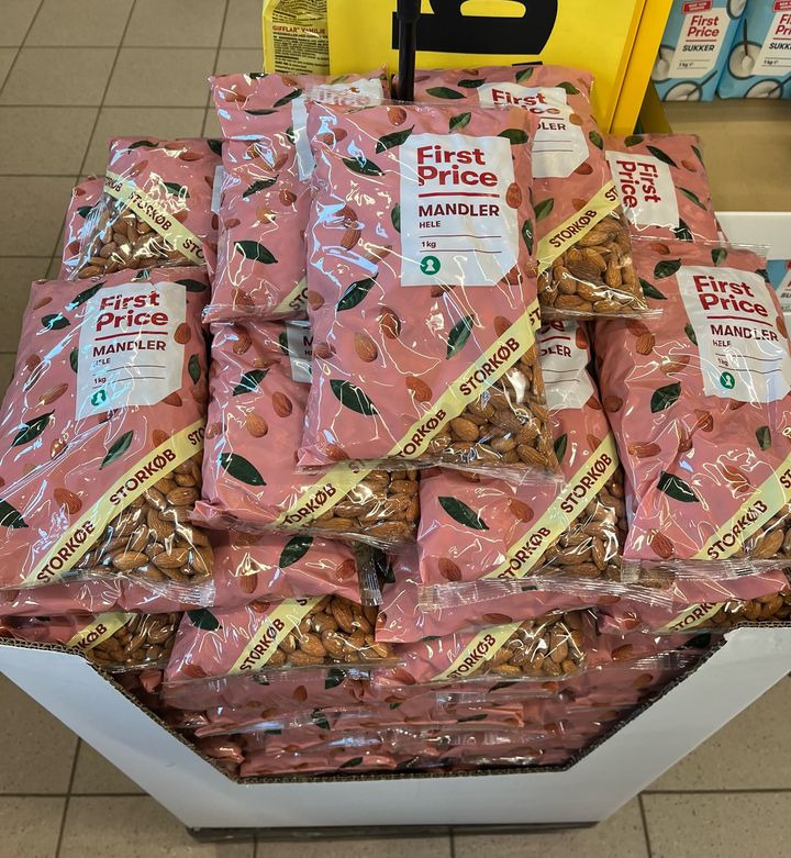 Spar Fårup tilbyder fredagstilbud: Hele mandler til 50 kr