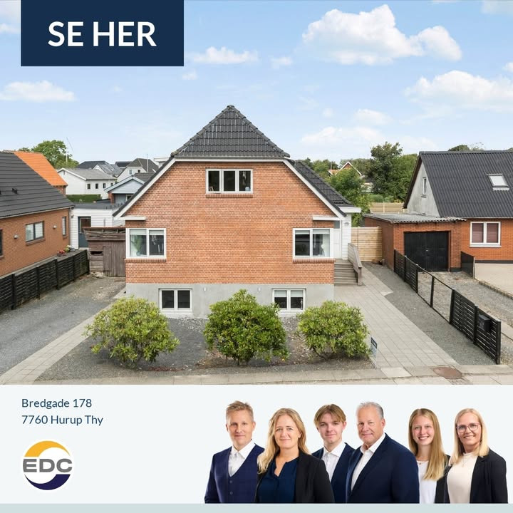 EDC Hurup Thy tilbyder lys murermestervilla med lukket have