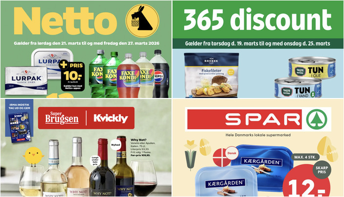 Rahbek fiskefileter til 12 kr. og Lurpak smør til 10 kr. - se de gode tilbud fra dine lokale butikker