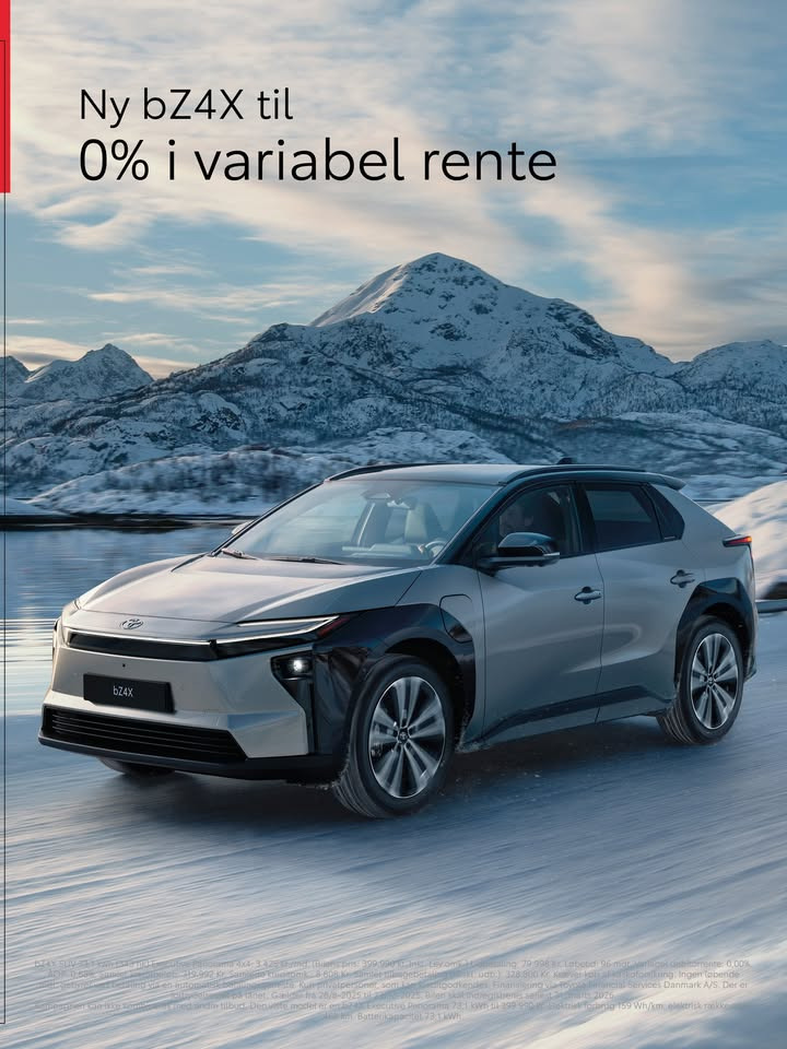 MTH Biler tilbyder 0% variabel rente på den opgraderede bZ4X frem til 23/12