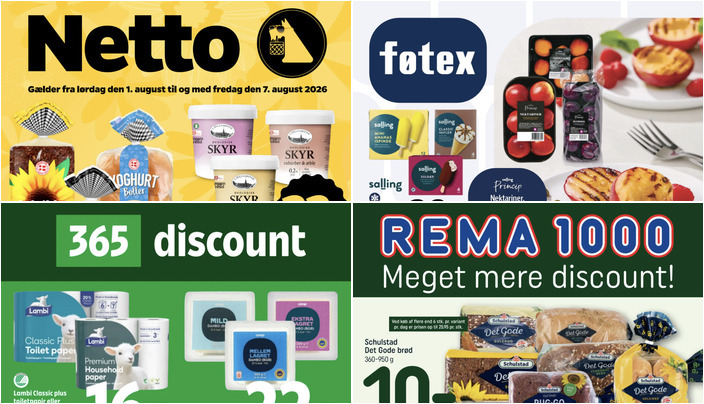 Gode tilbud på Lambi toiletpapir til 16 kr. og Salling iskasse til 20 kr. i Herlev