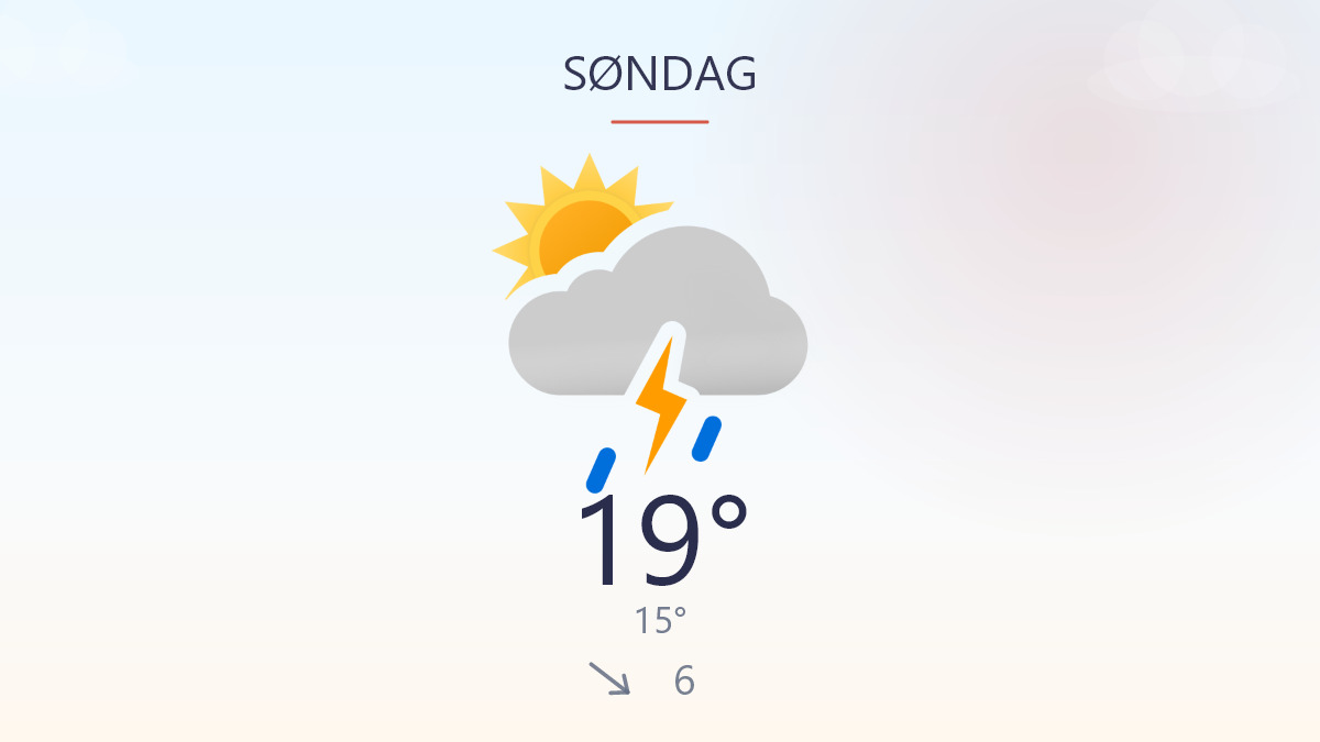 Mild mandag med lidt regn i luften